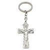 Cross Keychains Key Rings Religious KeyChains For DIY Car Hanging Simple Jewelry Handmade Gift