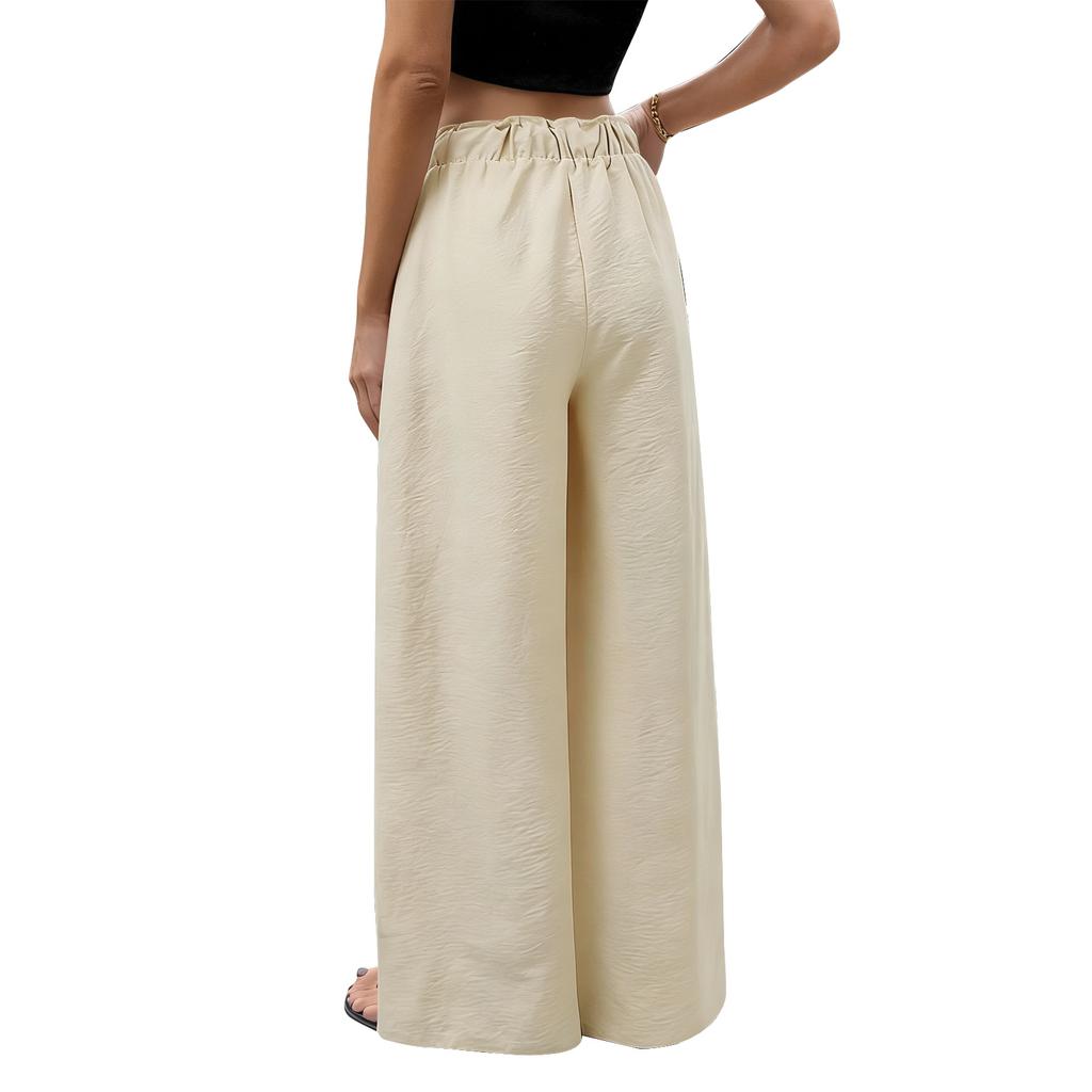 Women's Loose Wide-Leg Pants, Casual Loose-Fitting Pants With Pockets