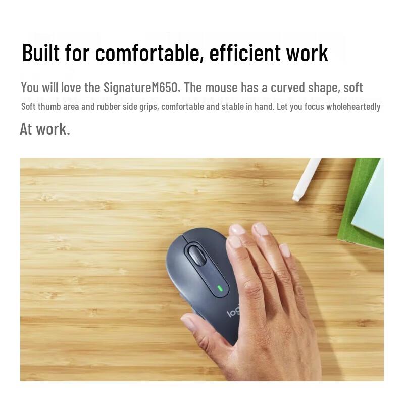 Logitech M650L Wireless Silent Dual-Mode Office Mouse