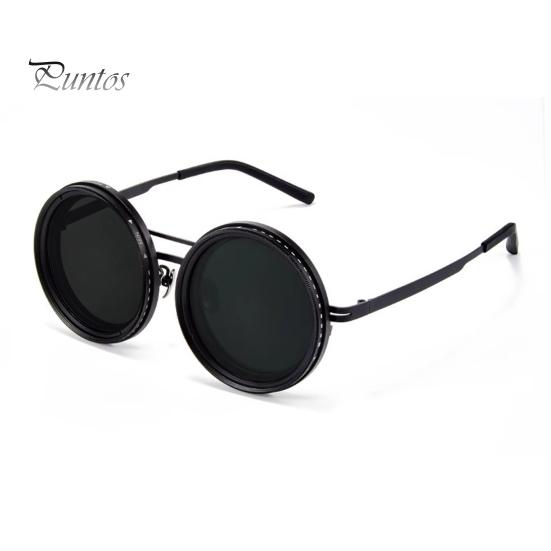 

Солнцезащитные очки с регулируемым фильтром нейтральной плотности, 1-9 передач для комфорта, прозрачные поляризованные круглые очки, регулировка цвета с блокировкой синего света, очки для путешествий чёрный