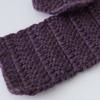 Raw Wool Itohenlab. Knitting Kit for Beginners BC-3 Long Crochet Mini Scarf, Purple