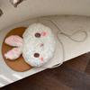 Cute Rabbit Mini Crossbody Bag With Zip Closure And Inner Pocket For Women