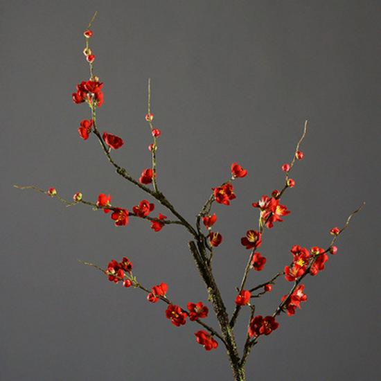 Artificial Peach & Plum Blossom Tree Ornaments – Chinese New Year Decorative Flower Arrangement