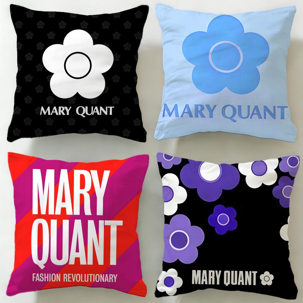 classic fashion designer Mary Quant Cushion Cover Soft EasyWash Pillow Case Versatile for Couch Bed Travel and Office