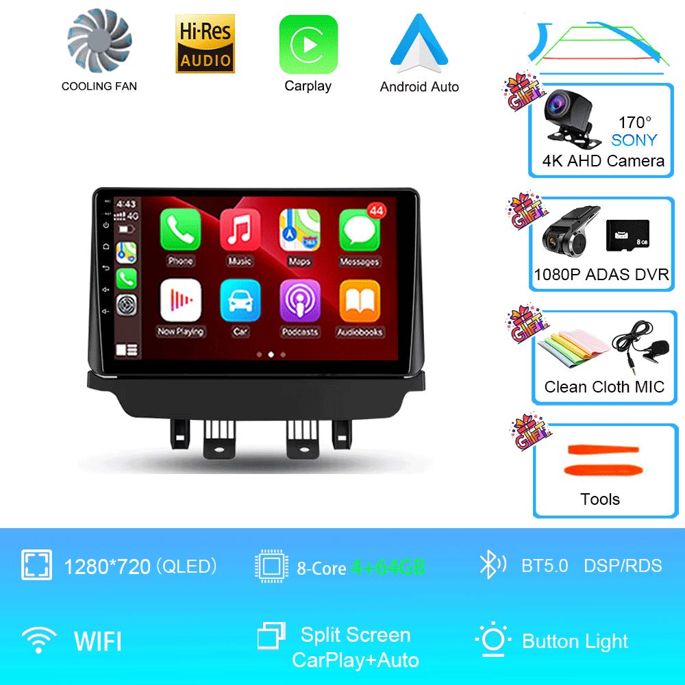 Car Radio Android 14 Auto For Mazda CX-3 CX3 Mazda 2 DK 2014 - 2021 Carplay Stereo Multimedia Player GPS Navigation 2din WIFI+4G