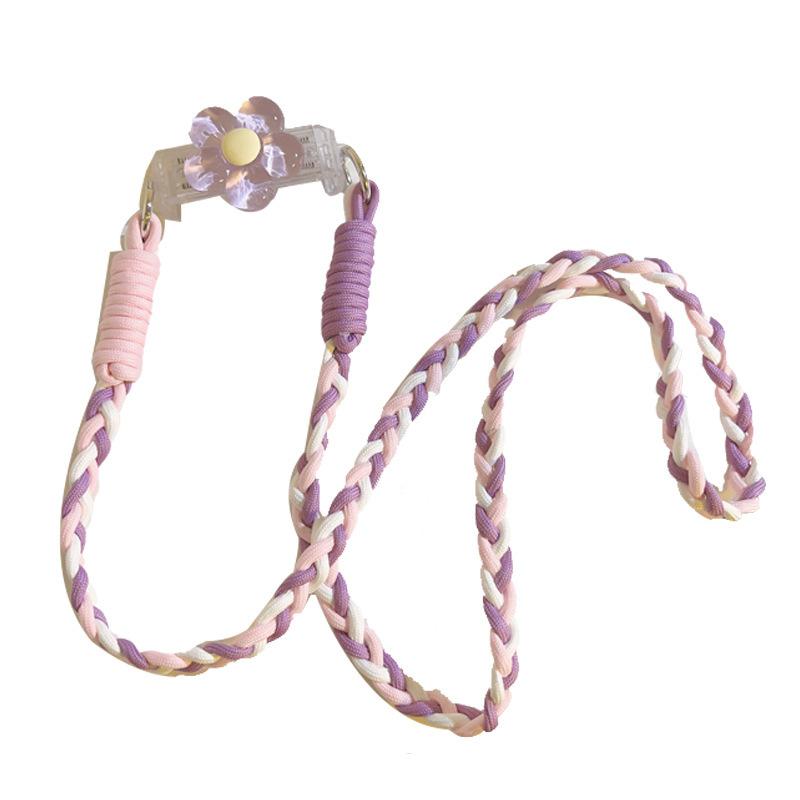1pcs Flower Back Clip - Neck Strap, Universal Phone Case Hanging Rope, Diagonal Cross Phone Chain, Jewelry Accessory