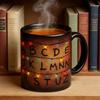 Caneca Cerâmica Yousheng que Muda de Cor 11oz Sensível ao Calor com Design de Luzes de Natal Presente Único para Fãs E Amantes de Café