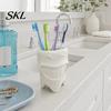 Minimalist Toothbrush Holder 3D Printed Holder, Artistic Tooth Model Stable Base Soft Decor Smiling Stand, Desktop Display Stand for Bathroom