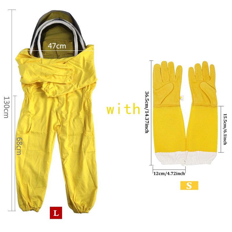 1Set Children Anti-Bee Suit Breathable Suit for Kids Beekeeping Practicekid Beekeeping Clothing Apiculture Equipement and Gloves