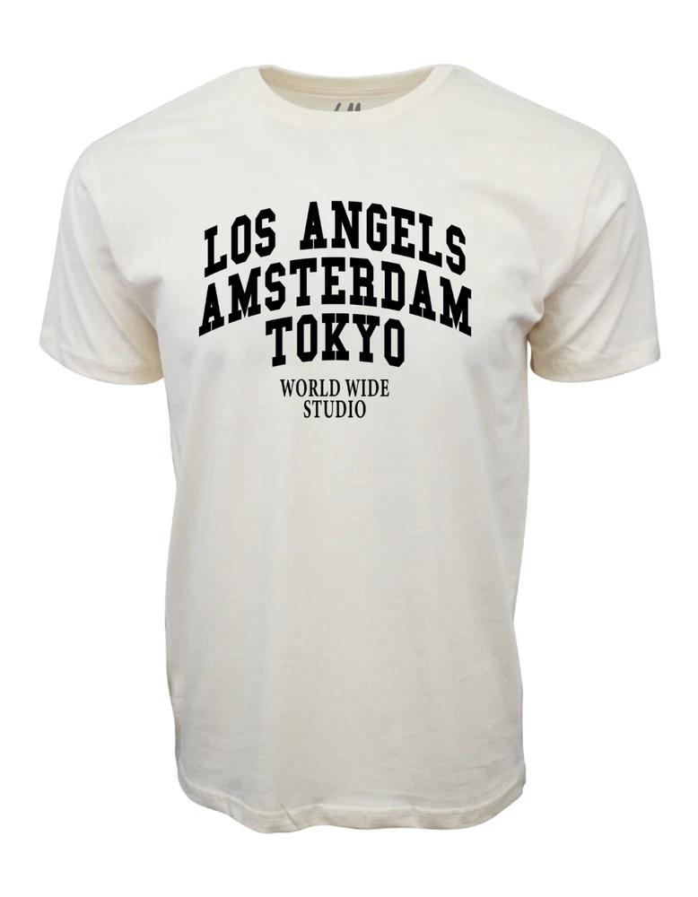 Los Angeles Tokyo Amsterdam Graphic T Shirt S