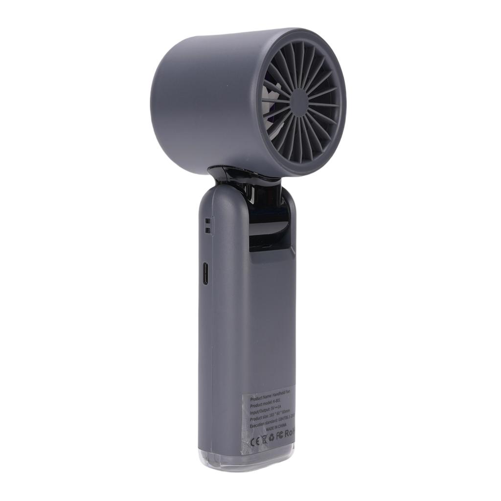 Portable Handheld Turbo Fan High Speed 100 Speeds Adjustable Foldable LED Display USB Rechargeable Small Pocket Fan for