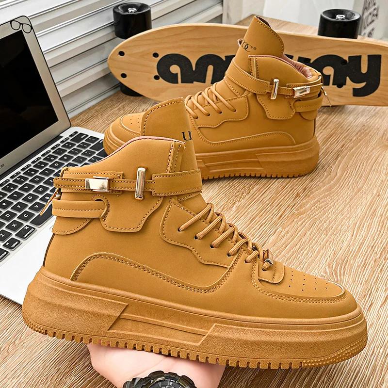 Nowy Styl Buty do Koszykówki Modne Męskie Oddychająca Siateczka Trampki Podwyższające Gruba Podeszwa Lato Nowy Styl Moda Studencka