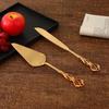 2Pcs Scepter Silver Cake Knife And Shovel Pizza Bread Knife Wedding Party Supplies Cake Knife Triangle Bread Shovel Baking Tools
