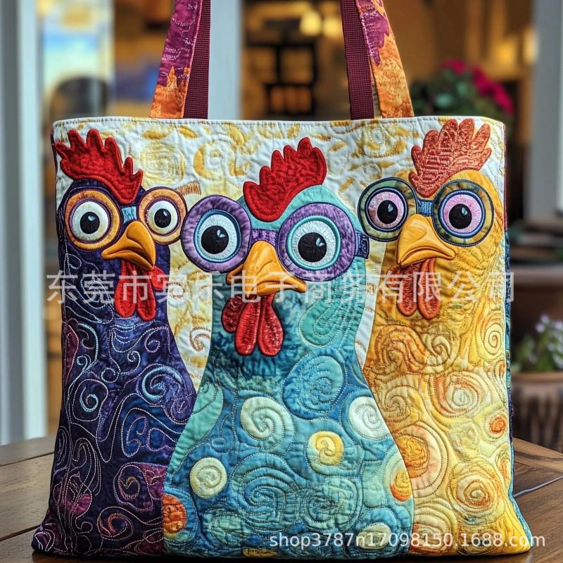 3D Printed Tote Bag Crossbody Women 600D Oxford Fabric Fashion Handbag