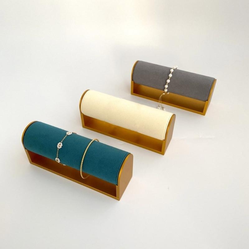 Multitiered Sturdy Metal Fashion Accessory Holder Portable for Watch Bracelet and Bangle Exhibition Home Organization