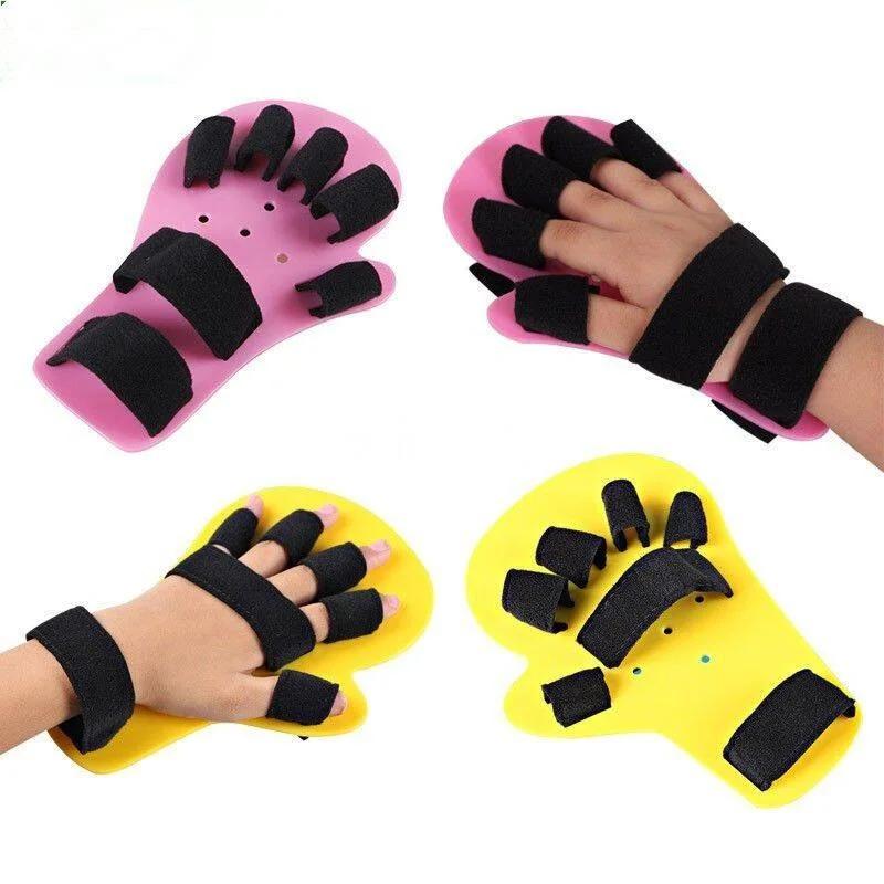 Rehabilitation Hand Seperator Kid Hand Wrist Orthosis Splint Separate Children Finger Flex Spasm Extension Finger Training Board