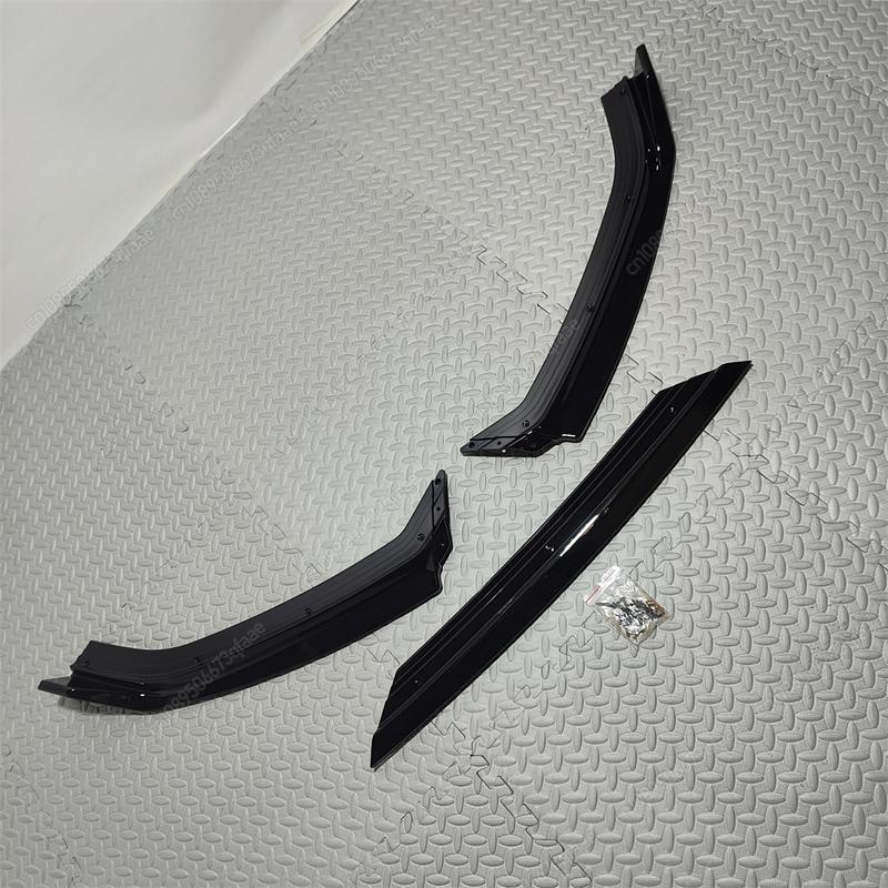 3Pcs For VW Polo MK5 6R TSI TDI Standard Pre‑Facelift 2014-2017 Car Front Bumper Splitter Lip Gloss Black Spoiler Bodykit Tuning