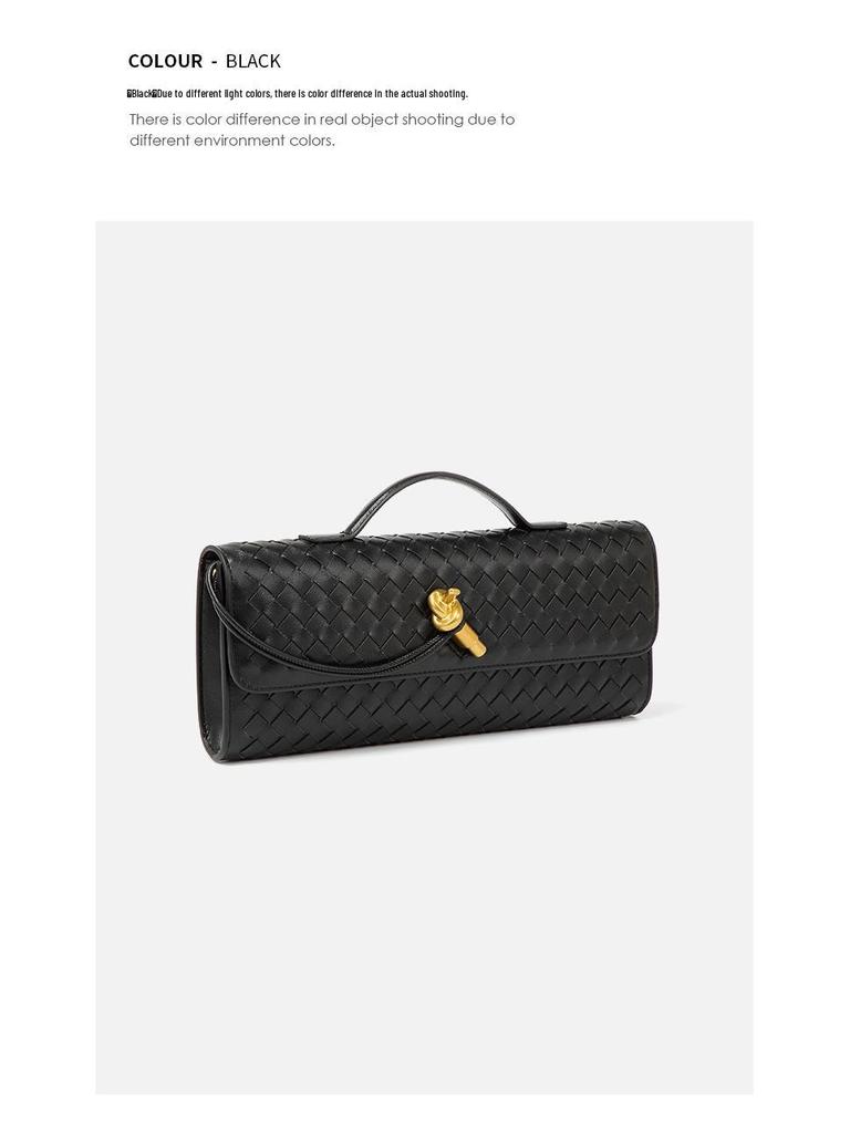 2025 Autumn/Winter High-End Crossbody Woven Clutch: Versatile Evening Baguette Shoulder Bag