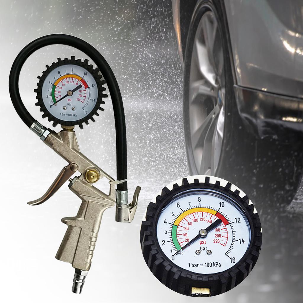 Manometru Digital pentru Anvelope, Pistol de Umflare a Anvelopelor pentru Mașini, Manometru de Presiune Portabil de Înaltă Precizie pentru Anvelopele Mașinilor și Camioanelor