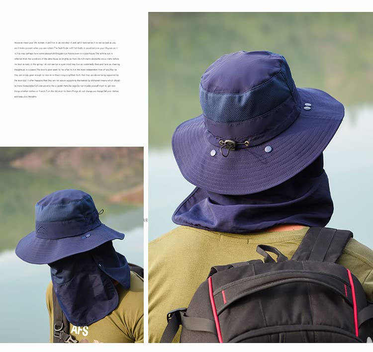 Fiske Safari Bred Hagearbeid Skygge UV Sol Fjell Utendørs 9073 [LeafIn] Hatt, Hatt, Skygge, Hatt, Hatt, Herre, Mesh, Beskyttelse, Beskyttelse, 3-veis,