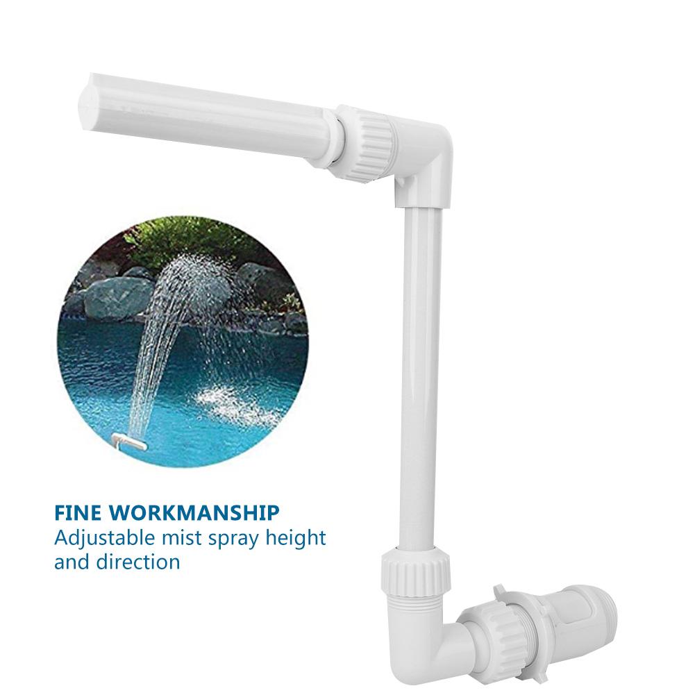 Plastic Adjustable Mist Spray Height Direction Underground Swimming Pool Fountain Waterfall Viewing