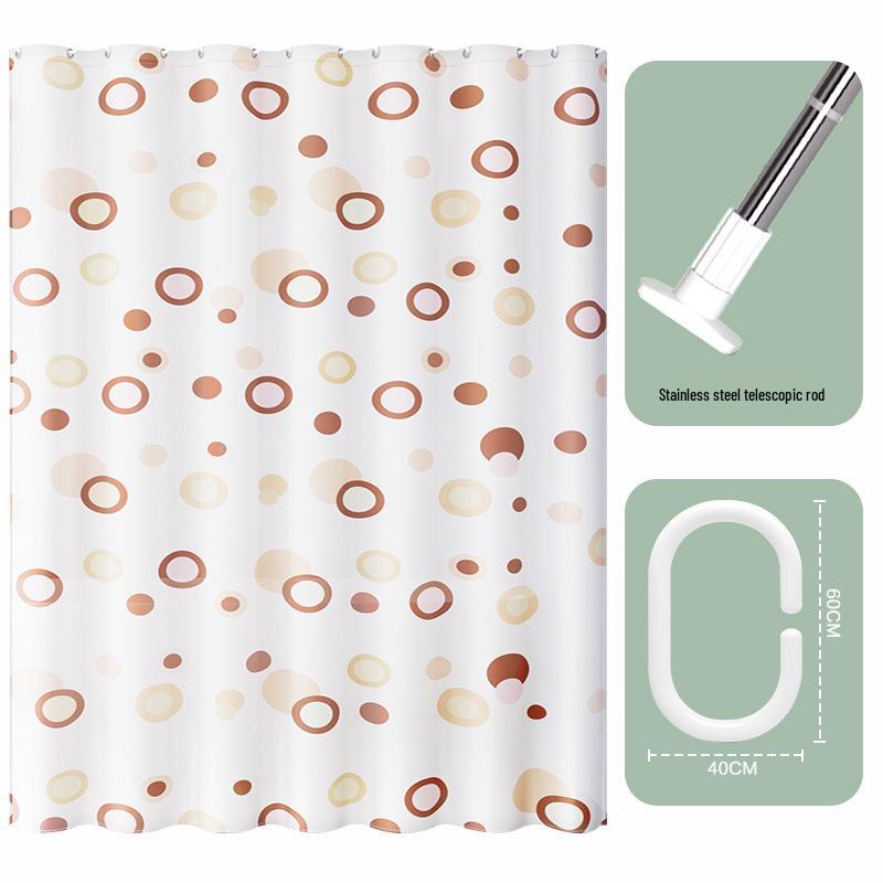 Luxury Eco-Friendly Waterproof & Mildew-Resistant Shower Curtain