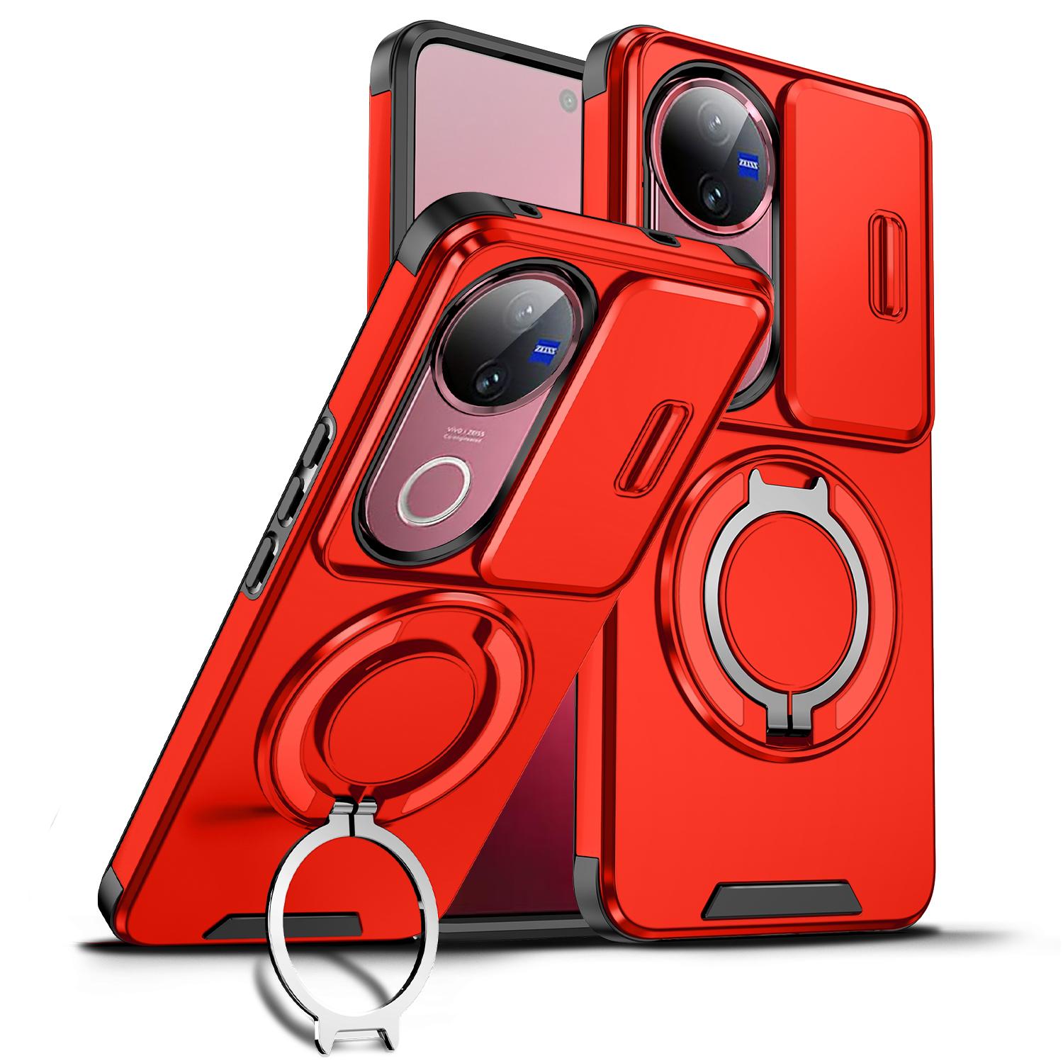 

For Vivo V50 Case Vivo V50e Cover Vivo V50 Magnetic Ring Armor Slide Camera Lens Case Magsafe Wireless Charge Cover vivo V50e