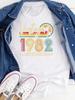 Vintage 1982 Limited Edition Print WoUnisex T Shirt Short Sleeve O Neck Loose WoUnisex Tshirt Ladies Tee Shirt Tops Camisetas Mujer