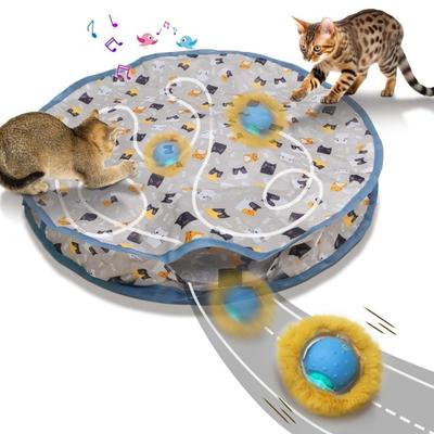Hunting Cover Cat Toys Hide And Seek Kitten Toy Interactive Motion Activated Cat Exercise Toy