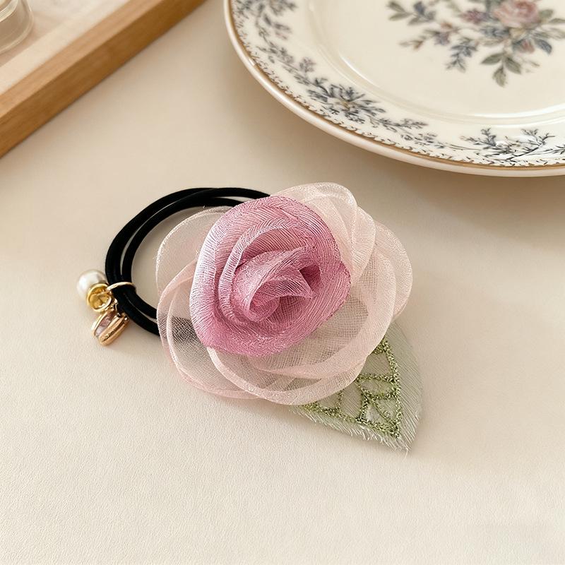 

Elegant Fairy-Inspired Hair Tie for Women, Dry Rose Bud Design, 2023 Summer Collection