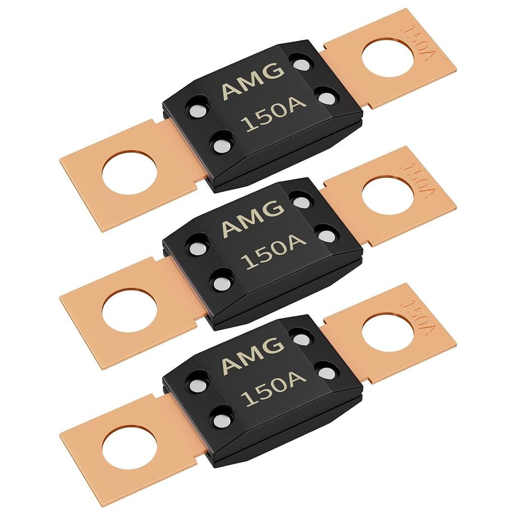 Joinfworld 250A MEGA Fuse, High Current Bolt Mount Automotive 250 Amp MEGA/AMG Fuse for Cars, Trucks, Construction Vehicles, Buses, Caravan Cars,