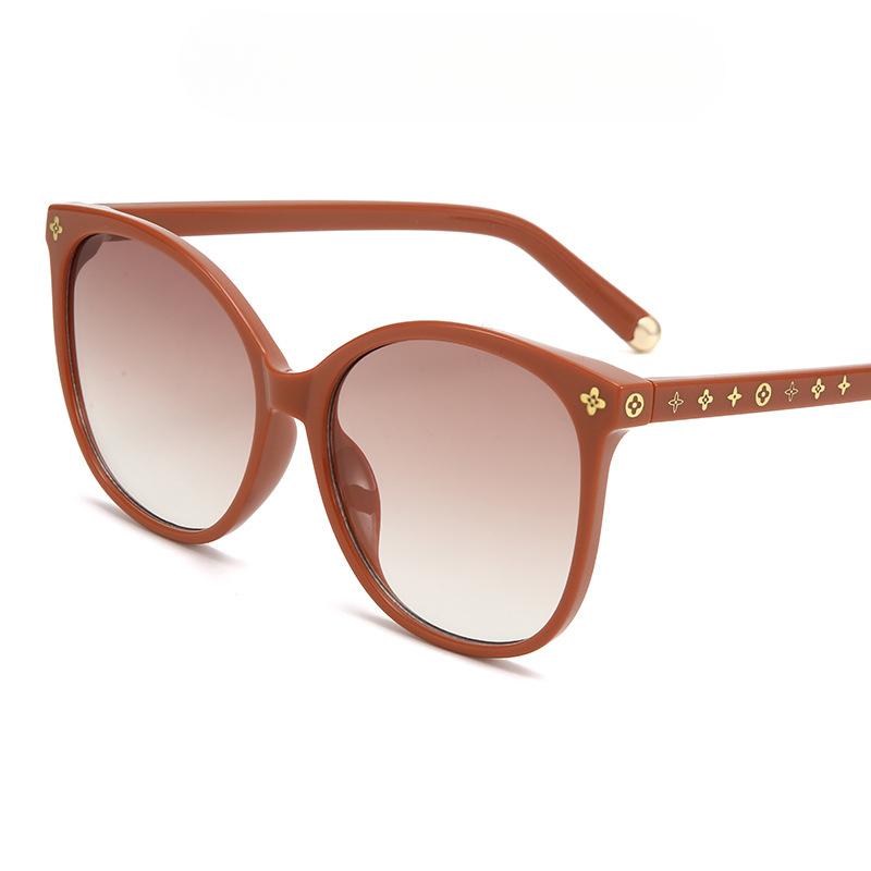 Ochelari de soare cu ramă mare de modă Ochelari de soare simpli cu ramă ochi de pisică Ochelari de soare cu personalitate feminină