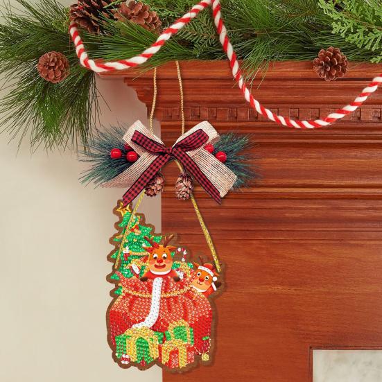 1 Set DIY Diamantmalerei Weihnachtsanhänger steigern die Kreativität und reduzieren Stress