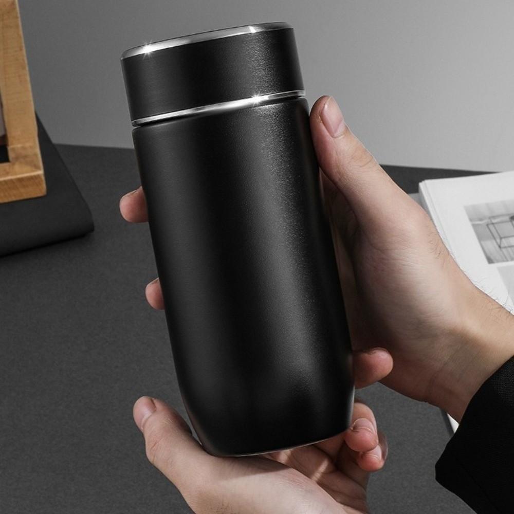 Portable Thermos Water Bottle with Tea Filter Tea Brewing Cup Fashionable Coffee Mug Travel