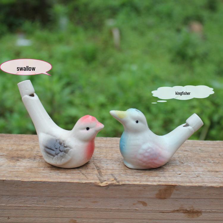 Keramisk Vannfuglfløyte - Søt og Smart 11207, Produserer Høy Lyd, Perfekt for Håndverk