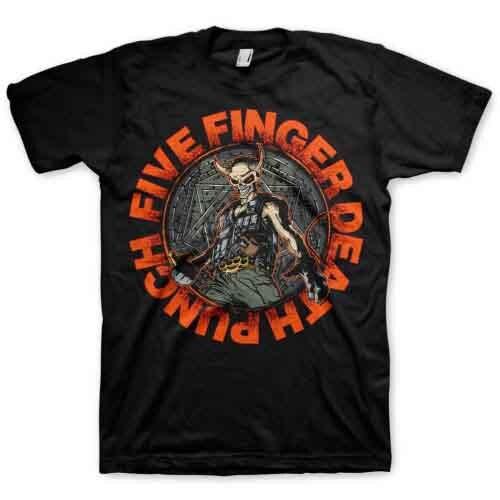 Official Five Finger Death Punch Seal of Ameth Mens Black T Shirt Classic Tee XL