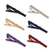 New Twill Men's Electrophoretic Colored Metallic Copper Tie Clip, Business Tie Clip Accessory - Source T1085-BL