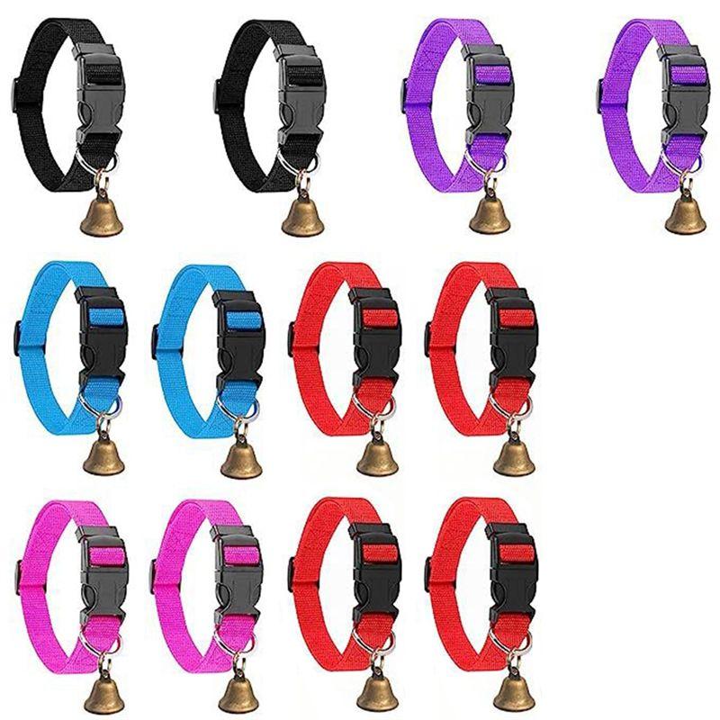 

M-Modern-Goat Collars With Bells For Cattle, Horses And Sheep Herding, Copper Bells, Adjustable Nylon Collars, Anti-Lost Collars