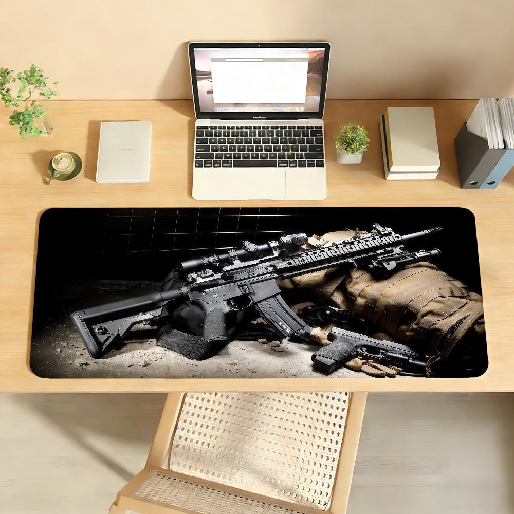 Tappetino Mouse Pattern G-gun Bordo in Gomma Antiscivolo Bloccato Spesso Tappetino da Scrivania per Laptop e Gaming