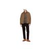 Uniqlo Solid Color Zipper Fleece Long Sleeve Drop Shoulder Jacket Unisex Jackets Camel 450200-34