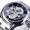 European and American Style Men's Fashionable and Casual Steel Belt Dragon Watch Hollow Waterproof Automatic Mechanical Watch