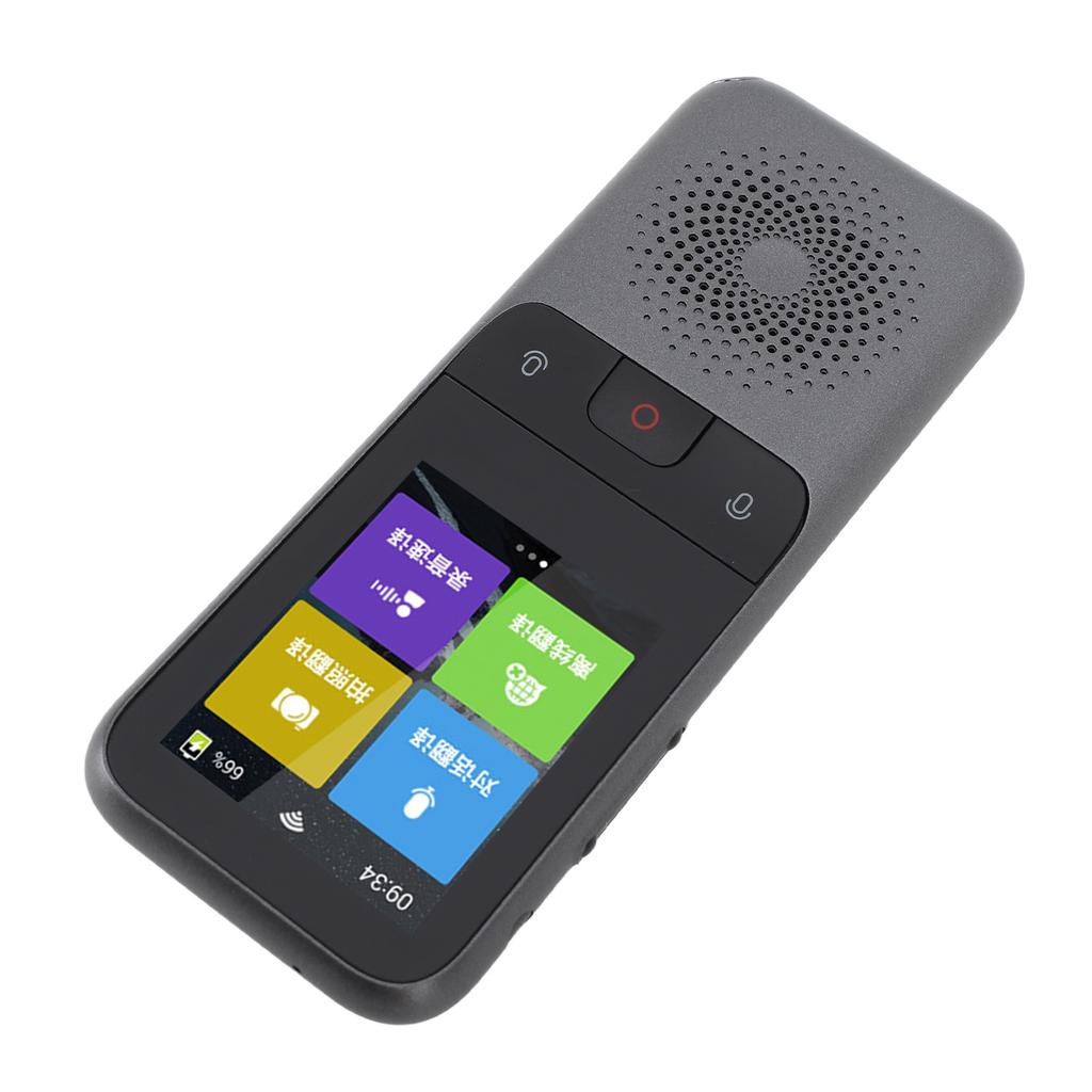 Portable Voice Translator Device Grey 1500mAh Language Translator Support 136 Languages Online 15 Languages Offline