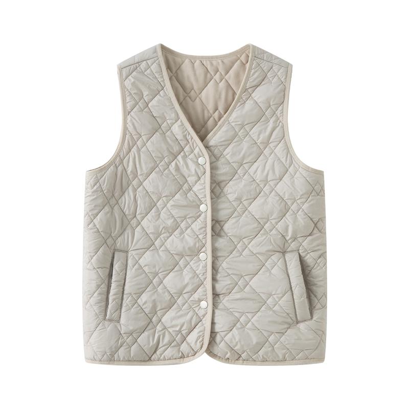 

Женский терможилет с V-образным вырезом Yiershuang из 100% шерсти мериноса L