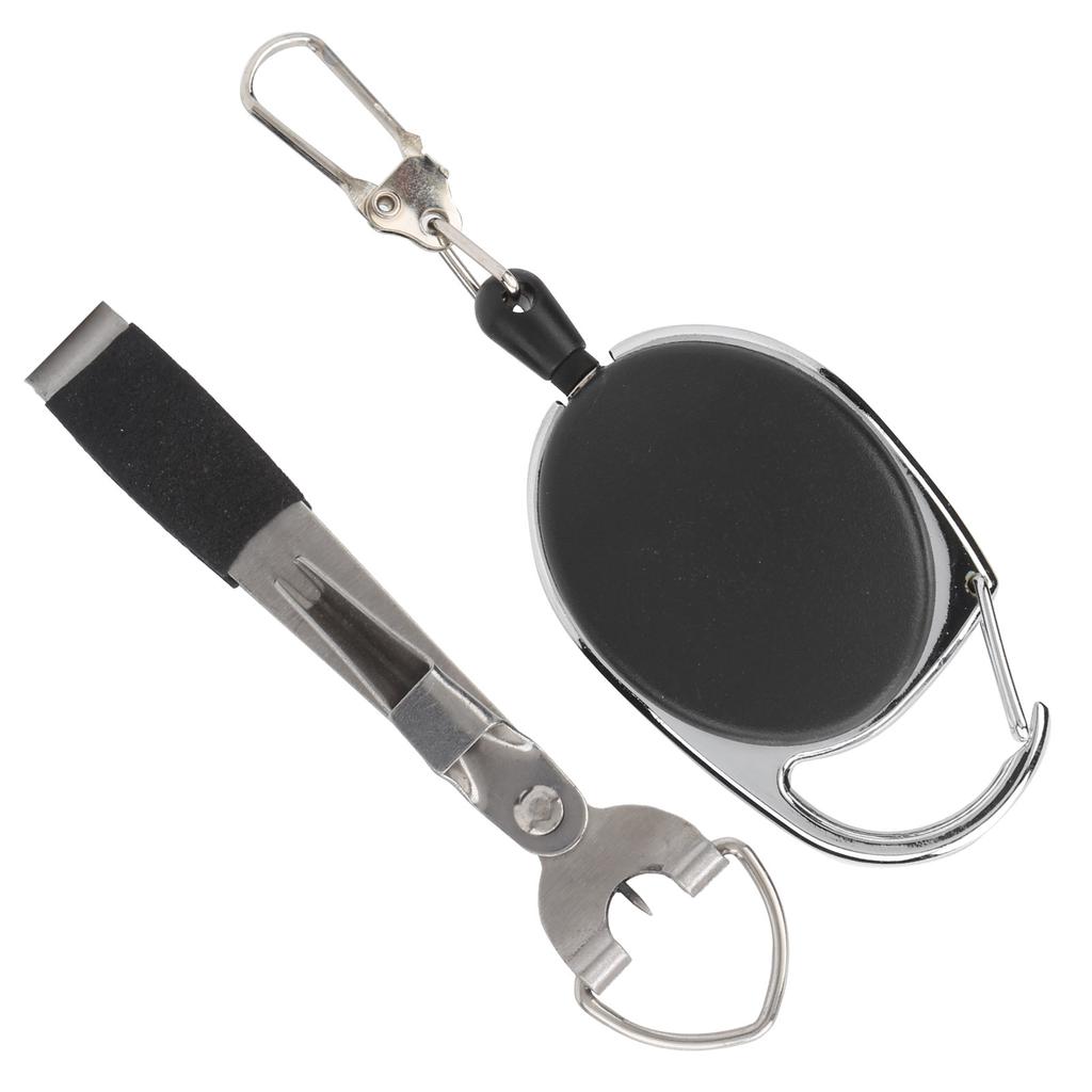 Instrument 3 în 1 din oțel inoxidabil și ABS pentru pescuit cu noduri rapide pentru tuns, cu breloc