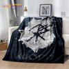 3D Nordic Viking Mythology Symbols Odin Cartoon Plush Flannel Blanket Throw Blanket for Living Room Bedroom Bed Sofa Picnic Kids