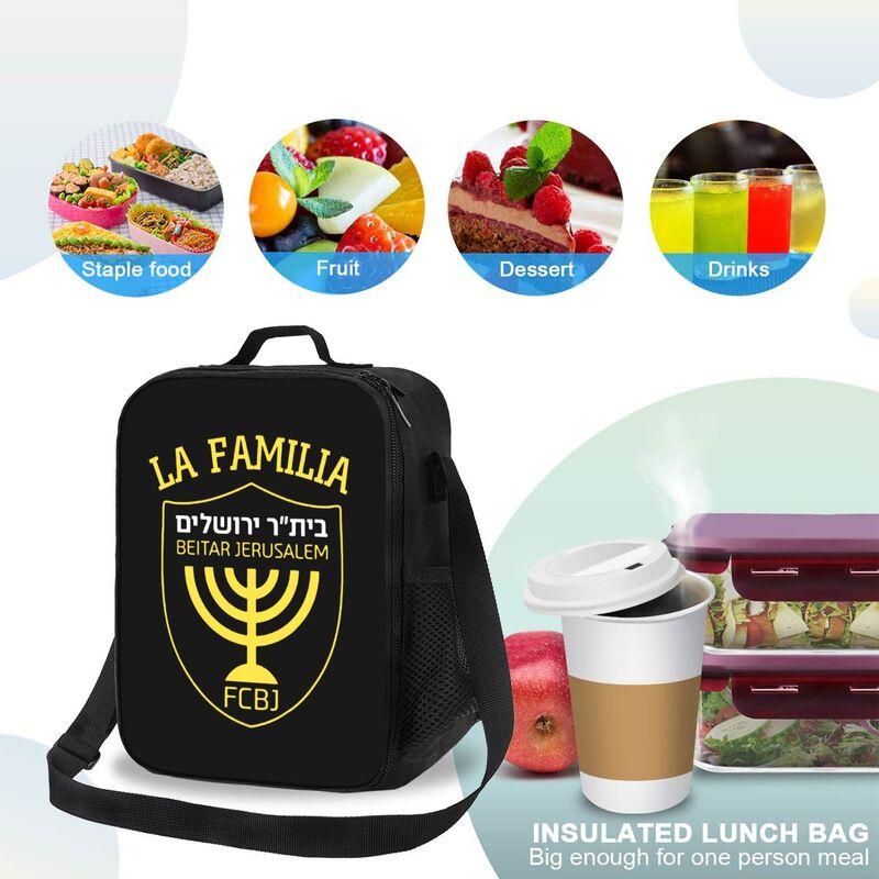Benutzerdefinierte Be-itar Jerusalem Isolierte Lunchtasche mit verstellbarem Schultergurt Wiederverwendbare Thermos-Bento-Taschen für Arbeit Picknick Strand