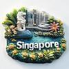 Singapore Fridge Magnets Gardens By the Bay Travel Souvenirs Merlion Sand Hotel Fridge Stickers Home Decor Birthday Gifts