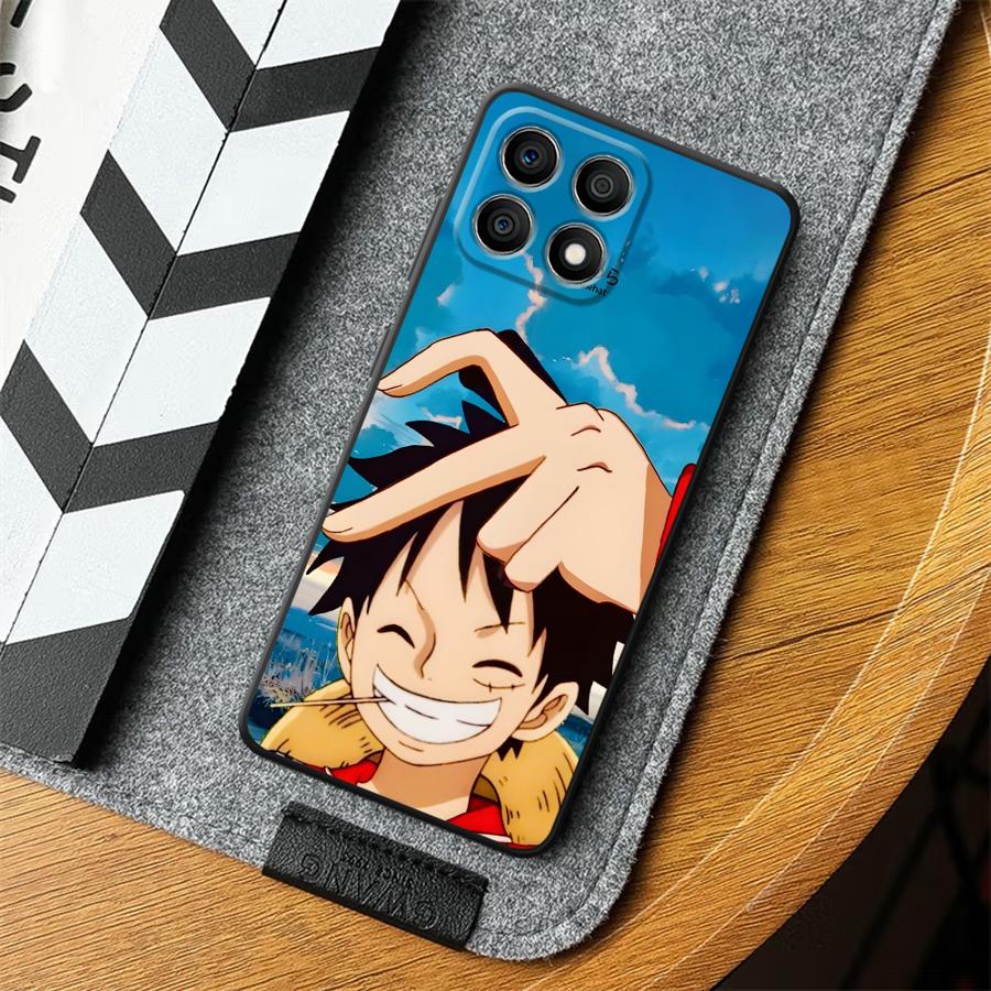 Case for Honor 200 400 Lite 8X X9a X7 90 X5b X8 X6 70 Magic5Lite Black Soft Phone Cover One Piece Luffy Boa·Hancock