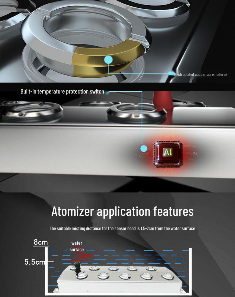 Placă de atomizare umidificator ultrasonic
