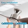 36-52" Low-Profile Flush Mount Ceiling Fan Remote Control Industrial Vintage Fan No-Light Design Multi-Space Use Electric Fan